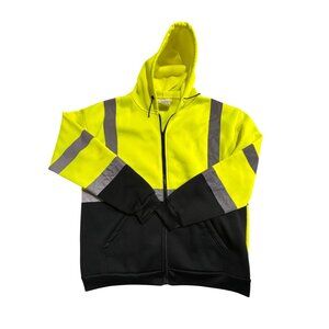VISWERX High Visibility Safety Hoodie ANSI/ISEA 107-Reflective Stripe Men's 2XL